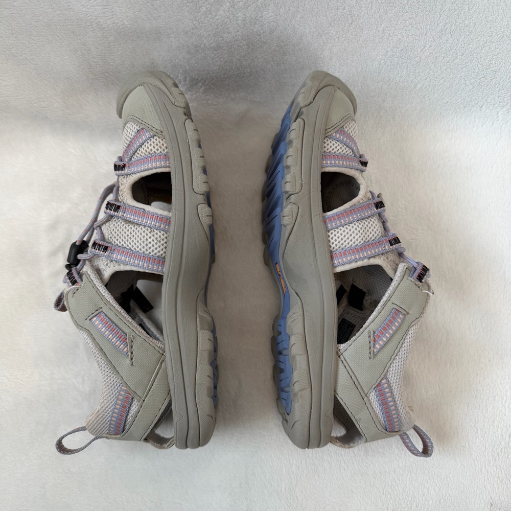 Teva Kid’s Manatee Sandal Gray and Lavender Outdoor Closed Toe Sandals Size 2 - Picture 7 of 11